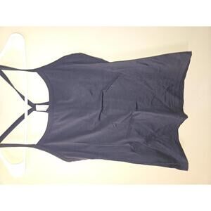 Offline by Aerie Navy Blue Racerback Tank Top, Size M
